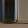 Lampe de table CROSSBY 2 en verre anthracite et laiton - Original BTC