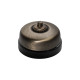 Bouton poussoir Dimbler base en porcelaine noire Externe (pose en saillie) - FONTINI