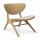 Fauteuil lounge EYE en chêne avec coussin d'assise - Ethnicraft