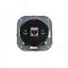 Prise RJ45 CAT.6 simple en porcelaine noire GARBY COLONIAL Ref. 31 705 27 2 - FONTINI