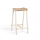 Tabouret haut TABURETE 8 pieds métal et assise en chêne - Hay