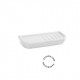 Porte savon mural BELLE en porcelaine blanche - Zangra