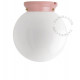 Applique / Plafonnier ART DECO CHAELLA en porcelaine rose - Zangra