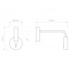 Applique / Liseuse orientable"Enna" coloris or mat - Astro