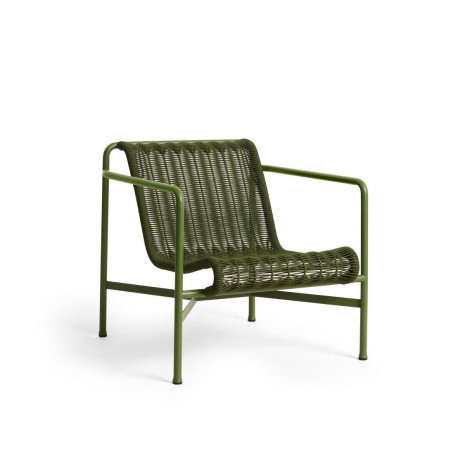 Fauteuil bas dossier bas Outdoor PALISSADE CORD - HAY