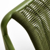 Fauteuil bas dossier bas Outdoor PALISSADE CORD - HAY