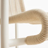 Fauteuil bas dossier bas Outdoor PALISSADE CORD - HAY