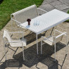 Fauteuil bas dossier bas Outdoor PALISSADE CORD - HAY