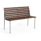 Lot de 2 bancs outdoor sans accoudoir TRAVERSE en frêne huilé - Hay