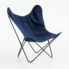 Fauteuil indoor-outdoor AA Butterfly Coton Structure noire - AIRBORNE