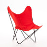 Fauteuil indoor-outdoor AA Butterfly Coton Structure noire - AIRBORNE
