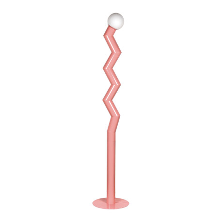 Lampadaire ZIGMO en métal et verre opalin - Opjet Paris