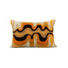 Coussin COSMO Curcuma broderie coton - Bed And Philosophy