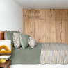 Plaid MAYDAY SATYS en lin à rayures - Bed And Philosophy
