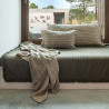 Coussin rectangulaire MAFIA ISATYS en lin à rayures - Bed And Philosophy