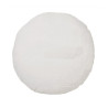 Coussin rond MERCER en lin lavé kaki - Bed And Philosophy