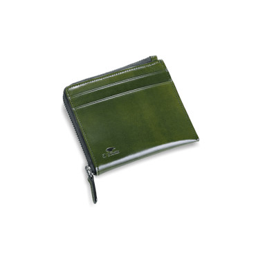 Petit porte feuille zippé en cuir végétal - Il Bussetto