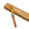Montre SUNBURN camel et jaune - Mini Kyomo