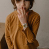 Montre SUNBURN camel et jaune - Mini Kyomo