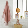 Fouta en nid d'abeille en coton reçyclé - By Foutas