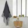 Fouta en nid d'abeille en coton reçyclé - By Foutas