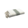 Fouta doublée éponge en coton recyclé - By Foutas