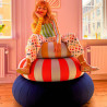 Pouf gonflable indoor outdoor FLOAT small blue ochre - Studio About