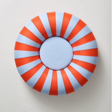 Pouf gonflable indoor outdoor FLOAT small blue ochre - Studio About