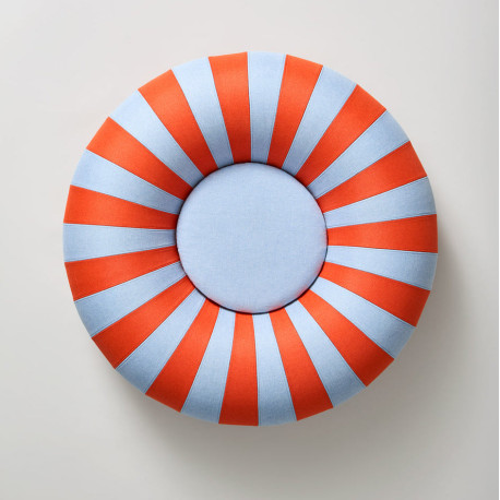 Pouf gonflable indoor outdoor FLOAT small blue ochre - Studio About