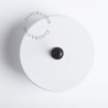 Bouton poussoir à push en métal blanc - Zangra