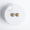 Double bouton poussoir à push en métal blanc - Zangra