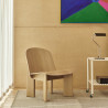 Fauteuil lounge chair Chisel en chêne ou hêtre teinté - Hay