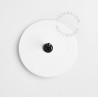 Interrupteur simple ou va et vient en porcelaine blanche brillante - Zangra