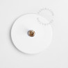 Interrupteur simple ou va et vient en porcelaine blanche brillante - Zangra