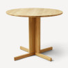 Table ronde TREFOIL en chêne - Form & Refine