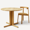 Table ronde TREFOIL en chêne - Form & Refine