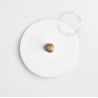 Bouton poussoir à push en porcelaine blanche - Zangra