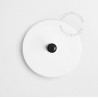 Bouton poussoir à push en porcelaine blanche - Zangra