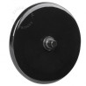 Bouton poussoir à push en porcelaine noire brillante - Zangra