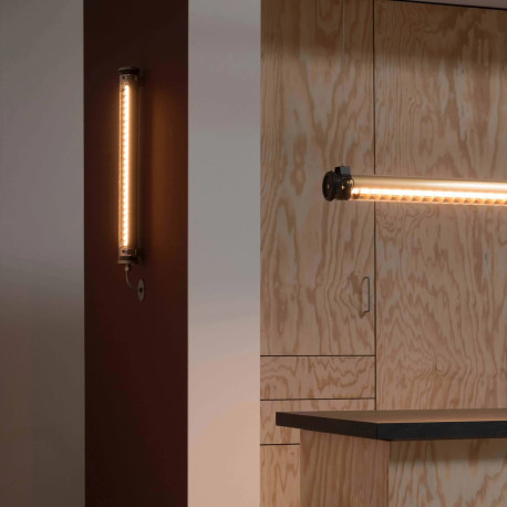 EXPO // Applique ou Suspension PURCELL indoor - outdoor 100 cm inox - Sammode Studio
