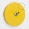 Interrupteur simple ou va et vient en métal jaune - Zangra