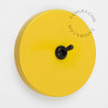 Interrupteur simple ou va et vient en métal jaune - Zangra