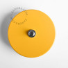 Bouton poussoir à push en métal jaune - Zangra