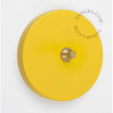 Bouton poussoir à push en métal jaune - Zangra