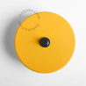 Bouton poussoir à push en métal jaune - Zangra
