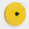 Bouton poussoir à push en métal jaune - Zangra