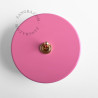 Interrupteur simple ou va et vient en métal rose - Zangra