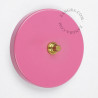 Bouton poussoir à push en métal rose - Zangra