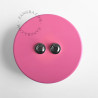 Double bouton poussoir à push en métal rose - Zangra