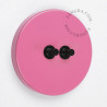 Double bouton poussoir à push en métal rose - Zangra